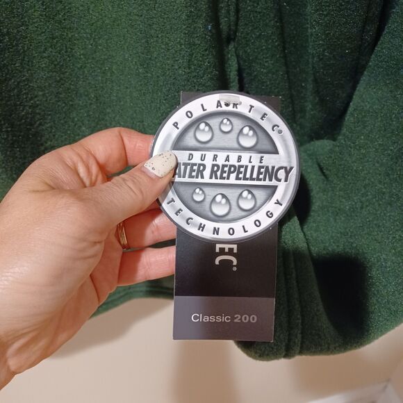 NWT L.L Bean Men's Vintage 1/4 Button Snap Fleece Pullover Spring Green XL Tall - Picture 7 of 9